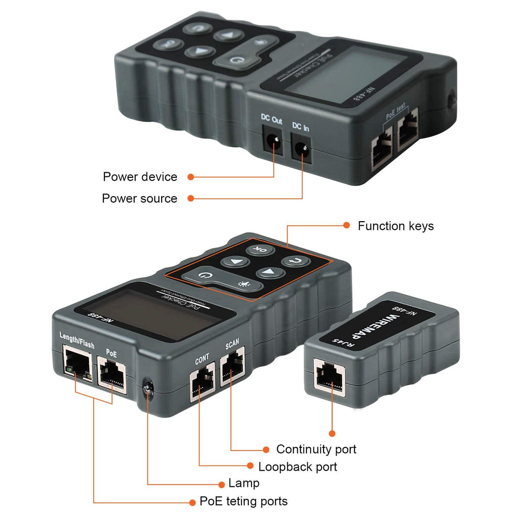 RJ45 POE Ethernet Tester J260