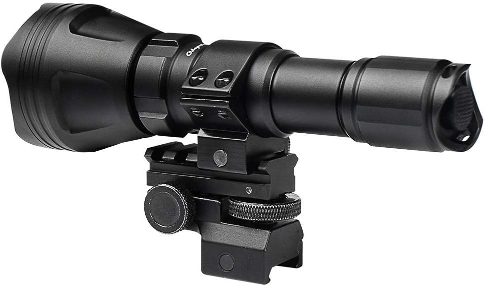 850nm IR Illuminator Flashlight Focus Adjustable Infrared LED Scope Mounted Hunting Light Torch B2478