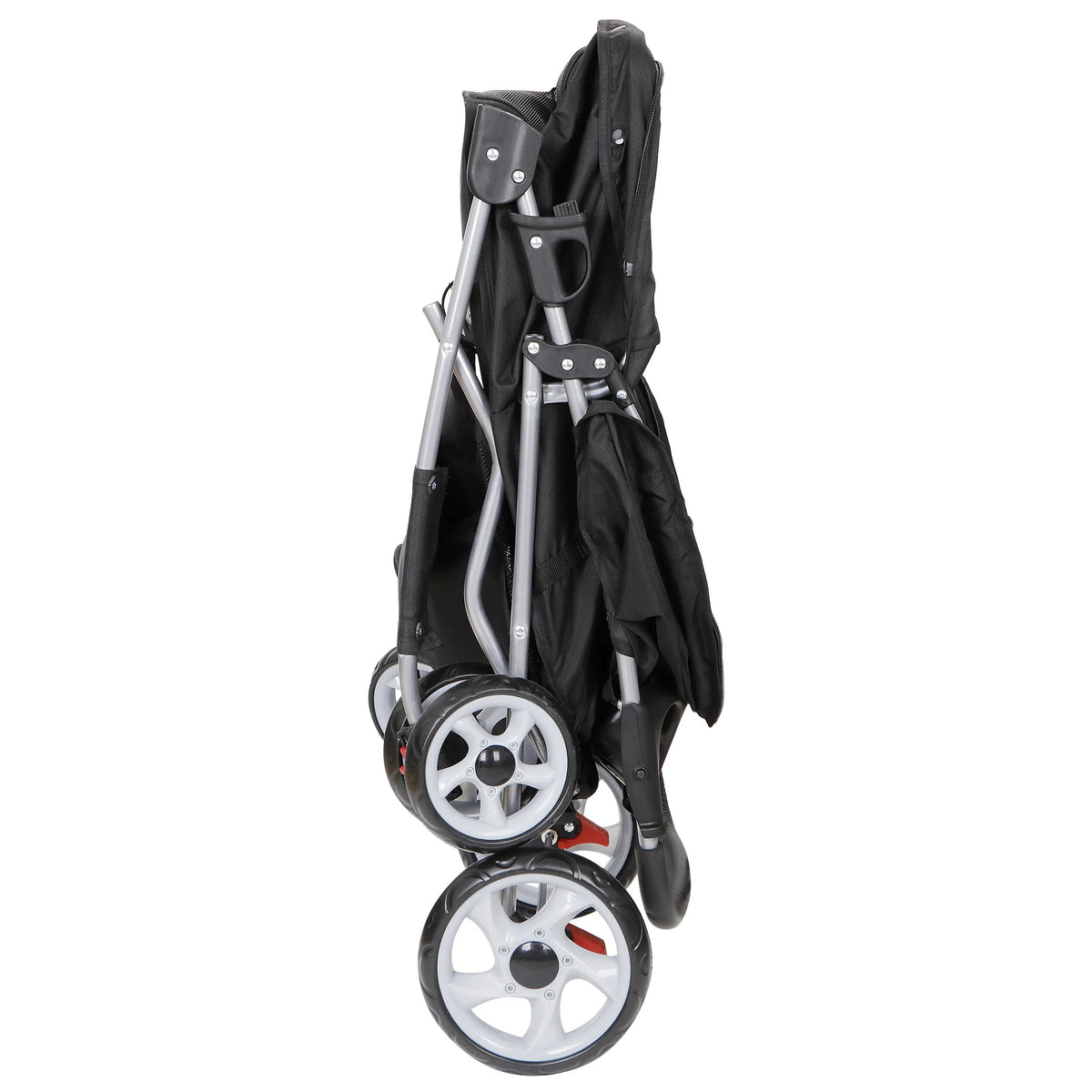Folding Pet Stroller 4 Wheels Black P67506