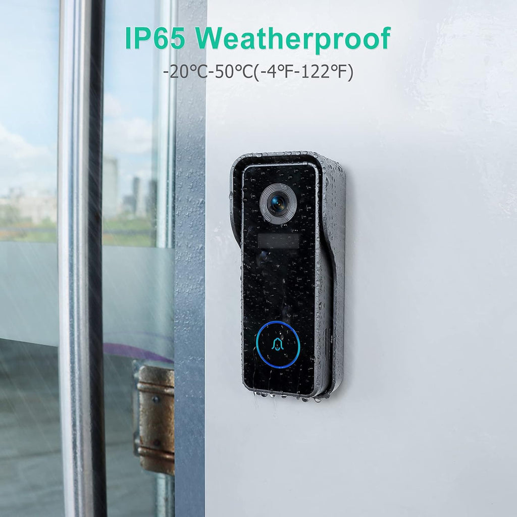 WiFi Video Doorbell Camera with Chime, 1080P HD, Motion Detection, Night Vision R22675