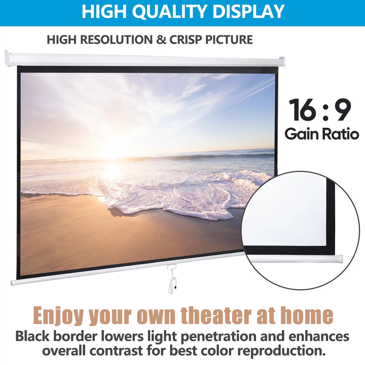 100in 16:9 Projection Screen I793