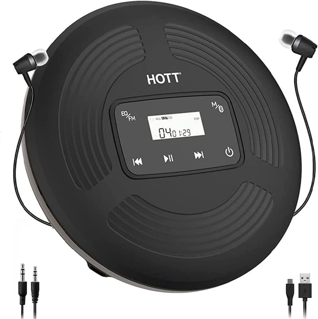 Portable CD Player Rechargeable Bluetooth FM Transmitter Z594