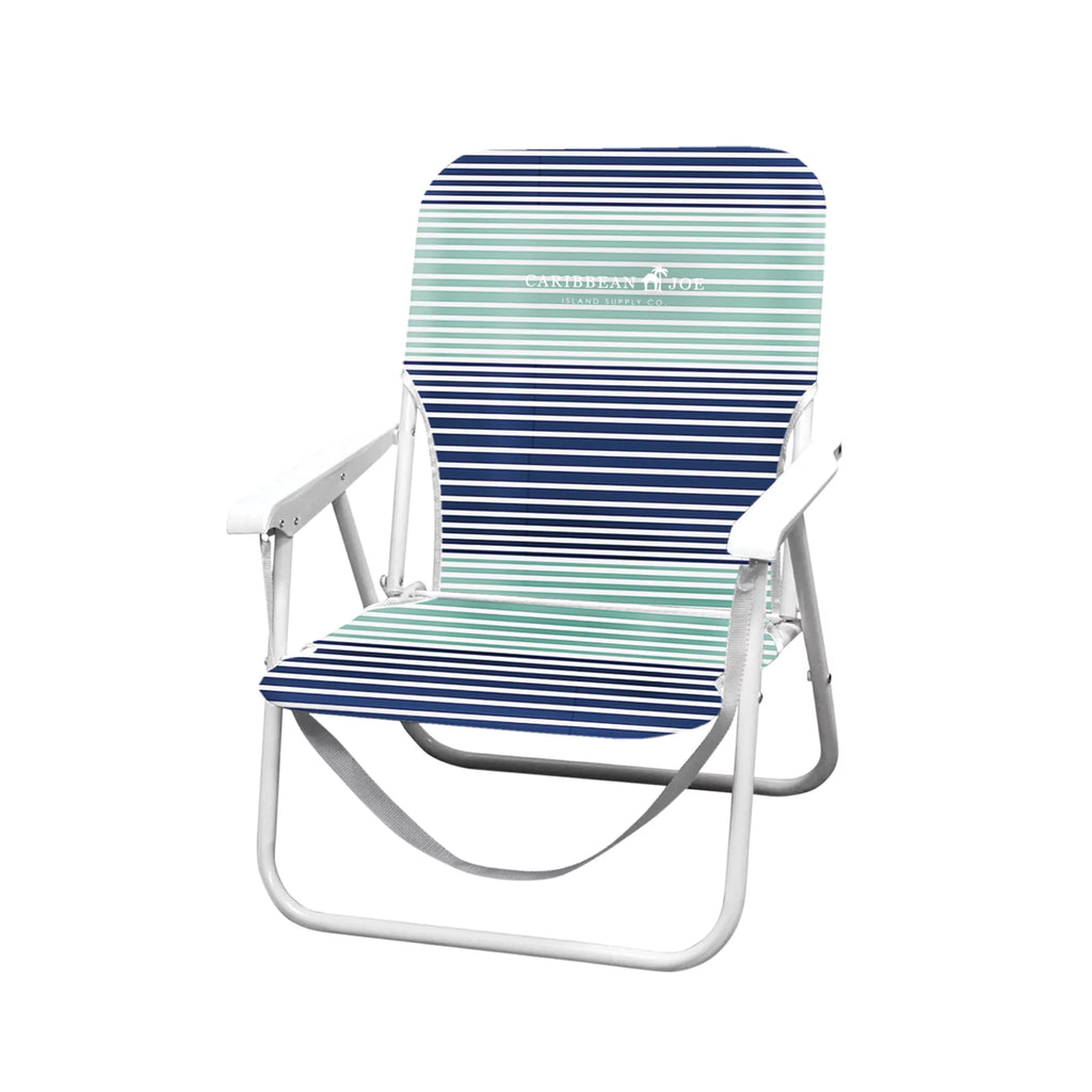 Folding Beach Chair Blue Stripes L46391