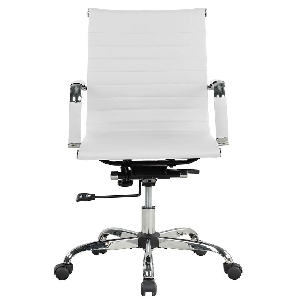 White PU Leather Office Chair M4747