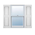 14 3/4 inch W x 75 inch H Vinyl Double Panel Shutters U923