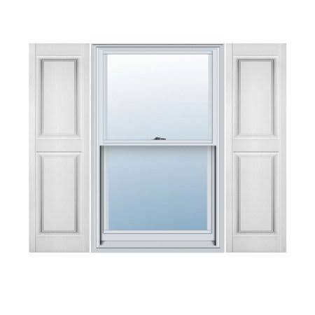 14 3/4 inch W x 75 inch H Vinyl Double Panel Shutters U923