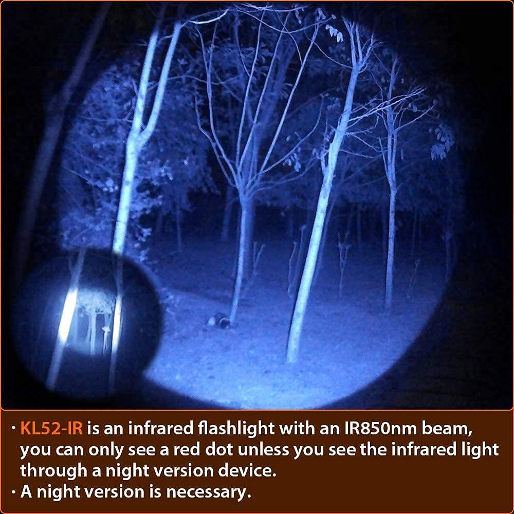 850nm IR Illuminator Flashlight Focus Adjustable Infrared LED Scope Mounted Hunting Light Torch B2478