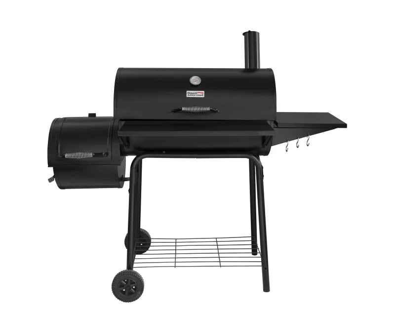 Charcoal Grill with Offset Smoker and Cover J43459