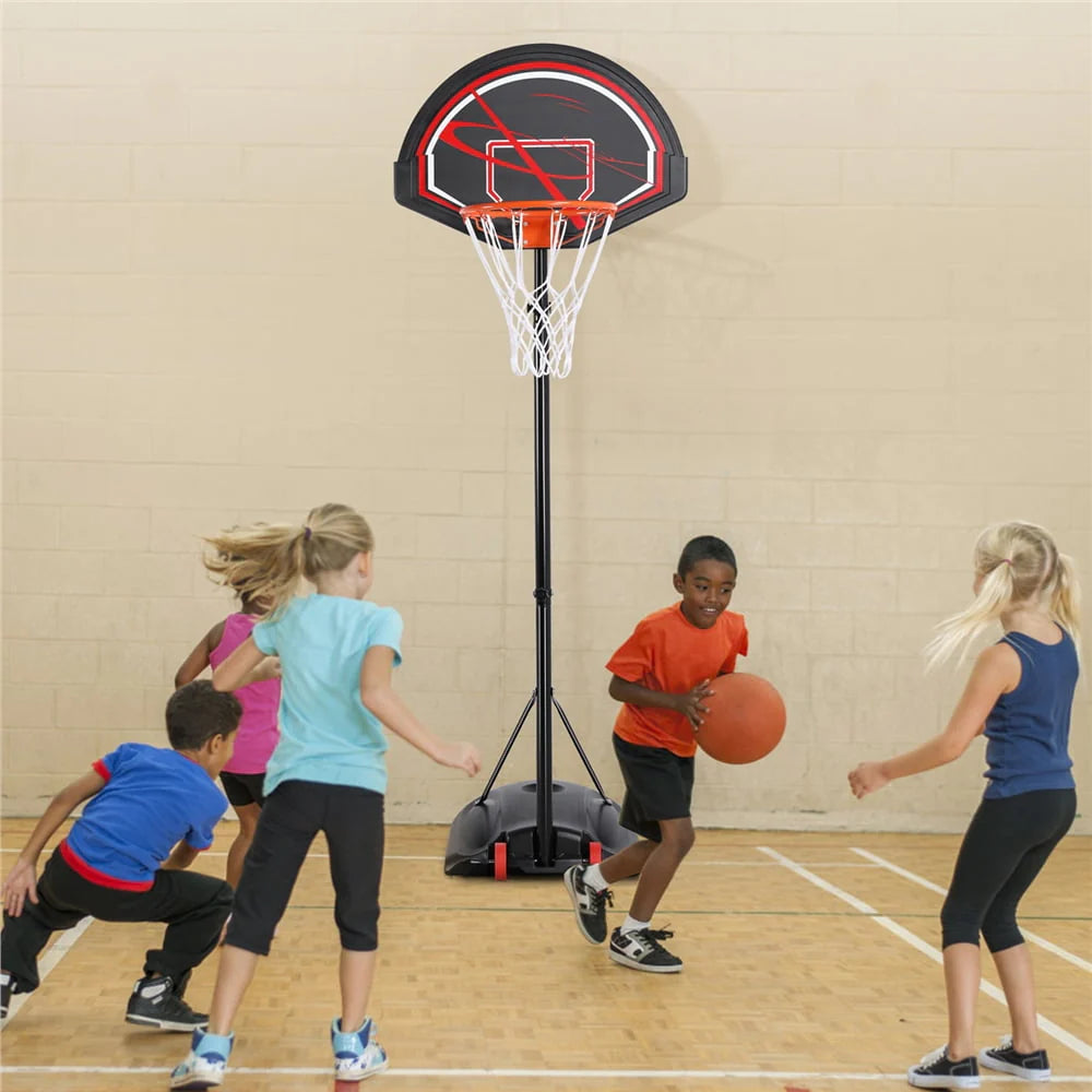 7 to 9 Ft Portable Basketball System Hoop F6457