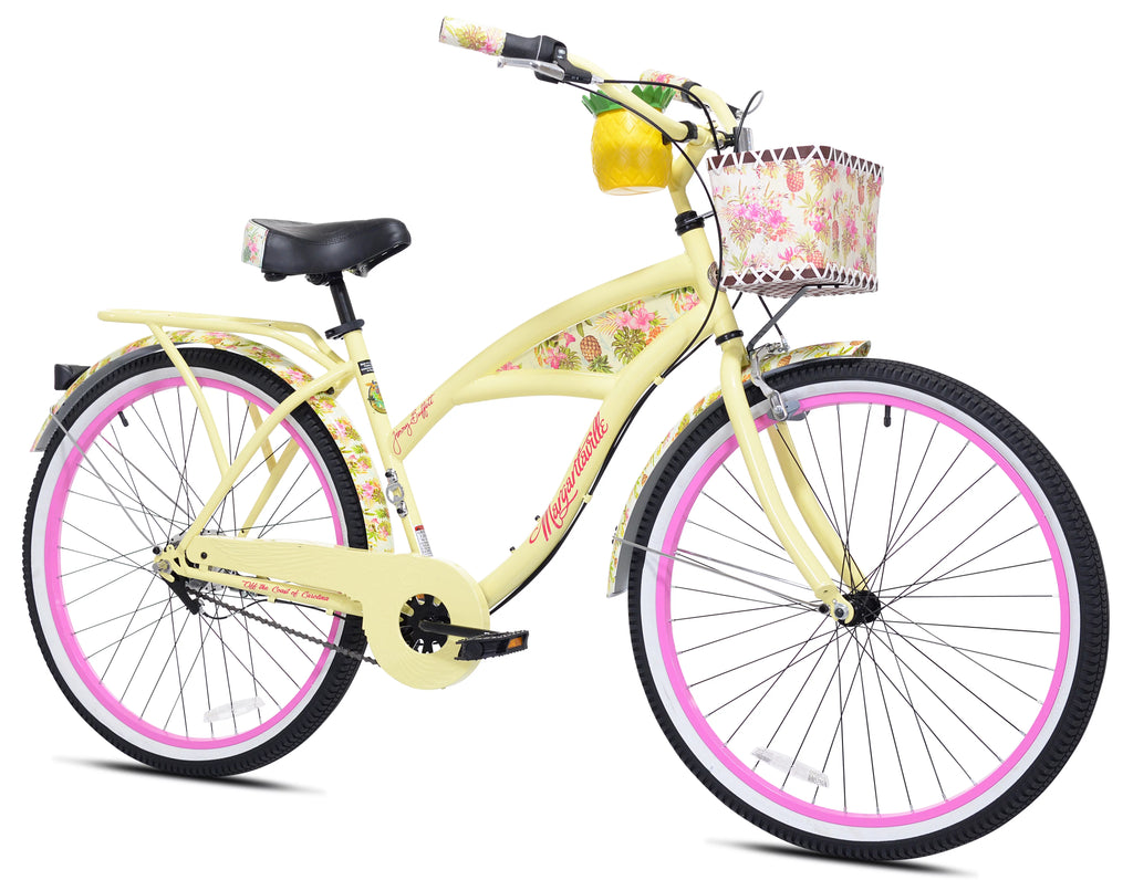 26 Inch 3-Speed Yellow Cruiser Bike I730