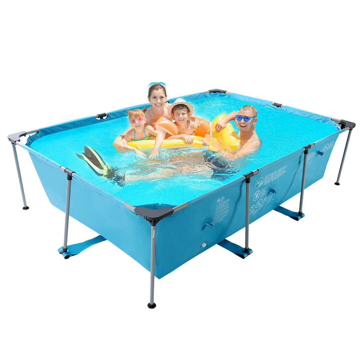 10 ft Above Ground Rectangular Frame Swimming Pool Z1312
