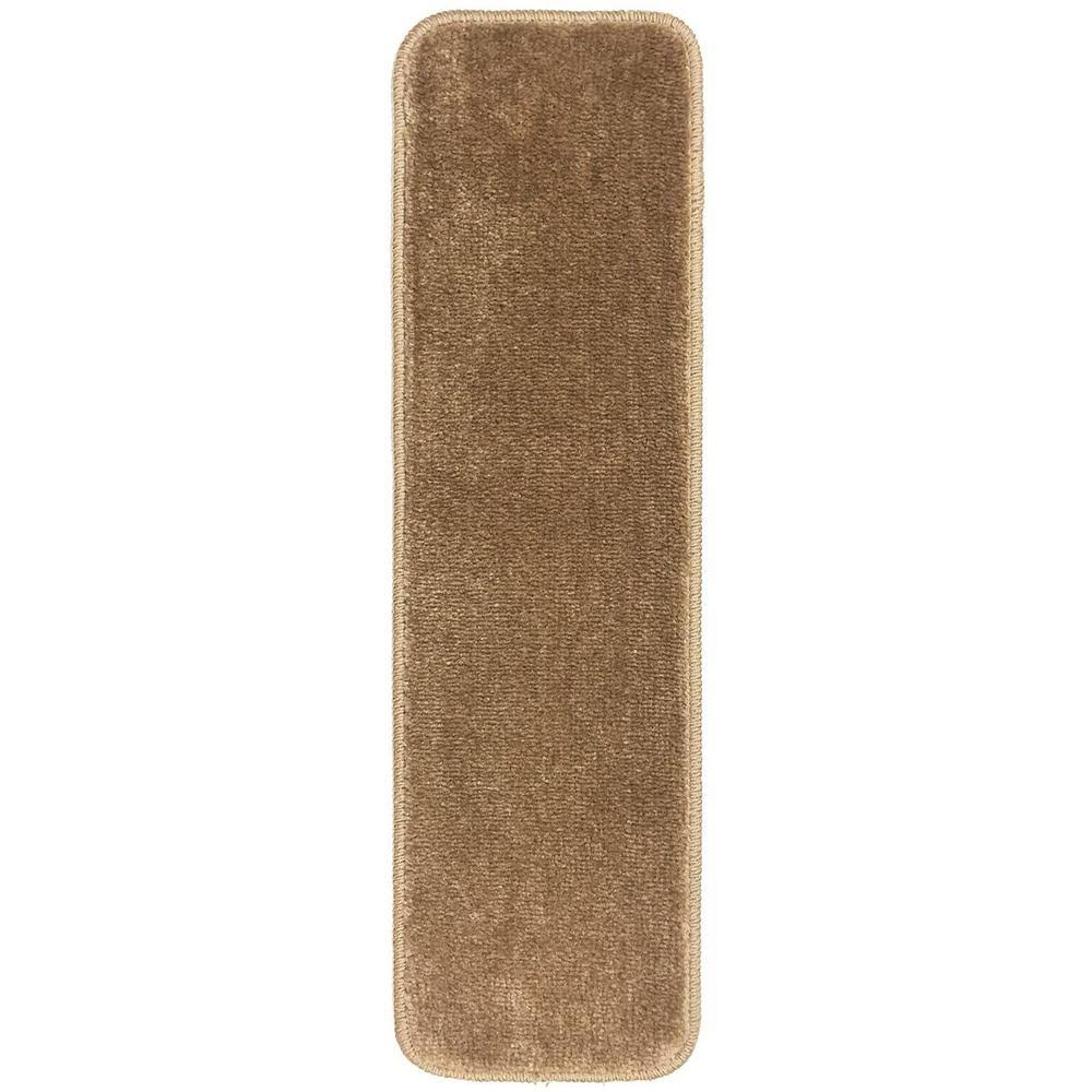 Beige 8½ inch x 30 inch Indoor Carpet Stair Treads Set of 15 J92408