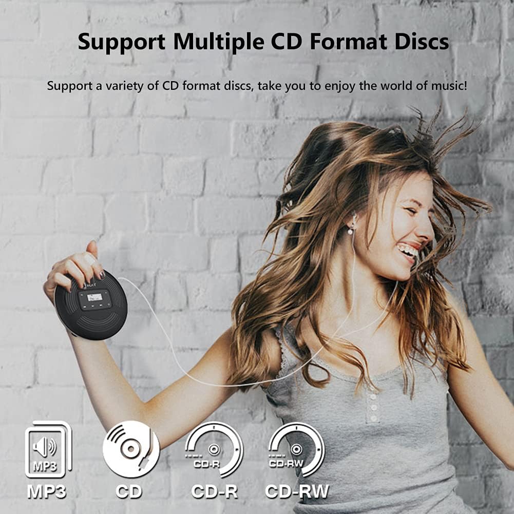 Portable CD Player Rechargeable Bluetooth FM Transmitter Z594