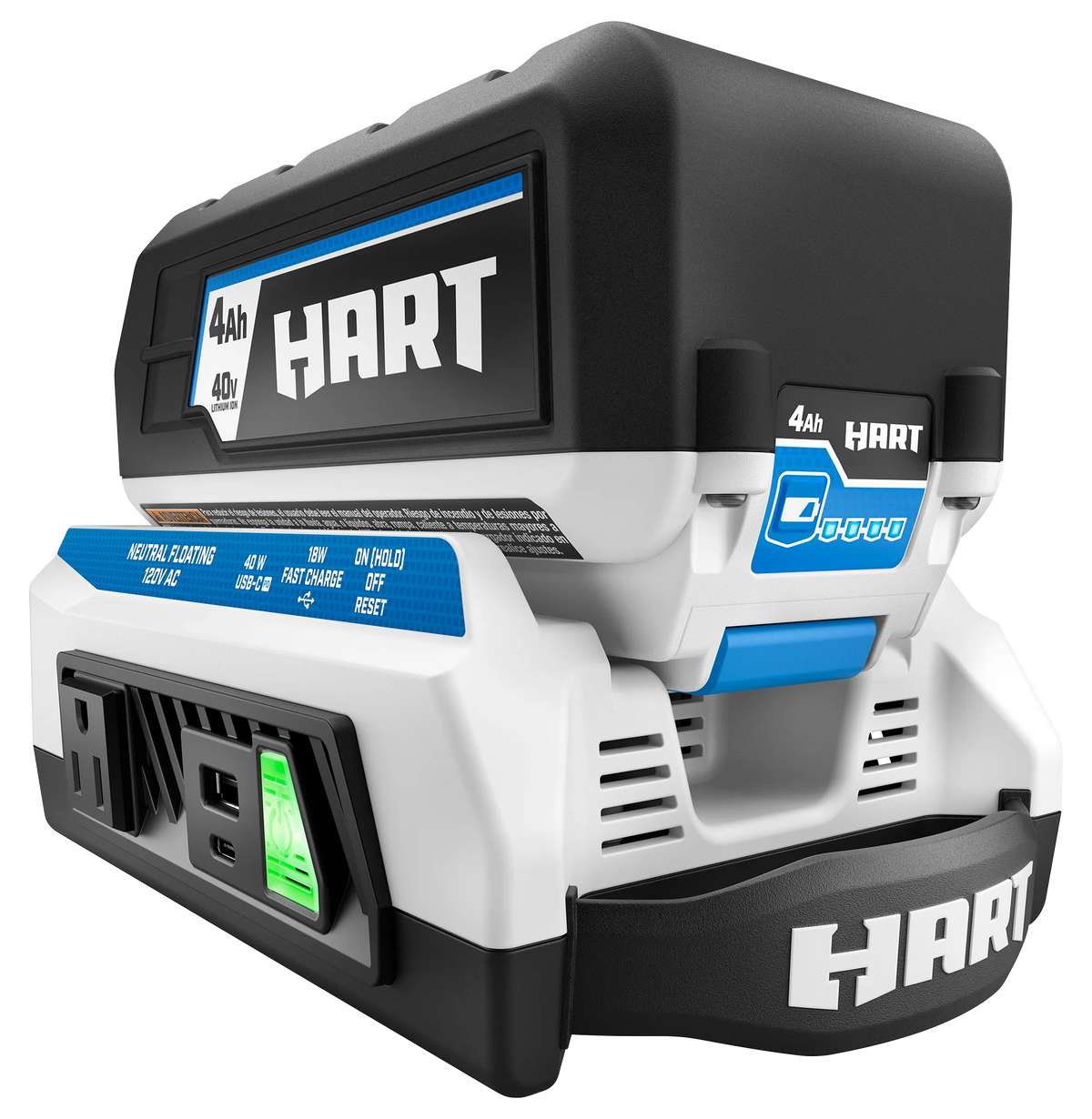 300 Watt Battery Powered Power Source with LED Light and Carry Handle B235