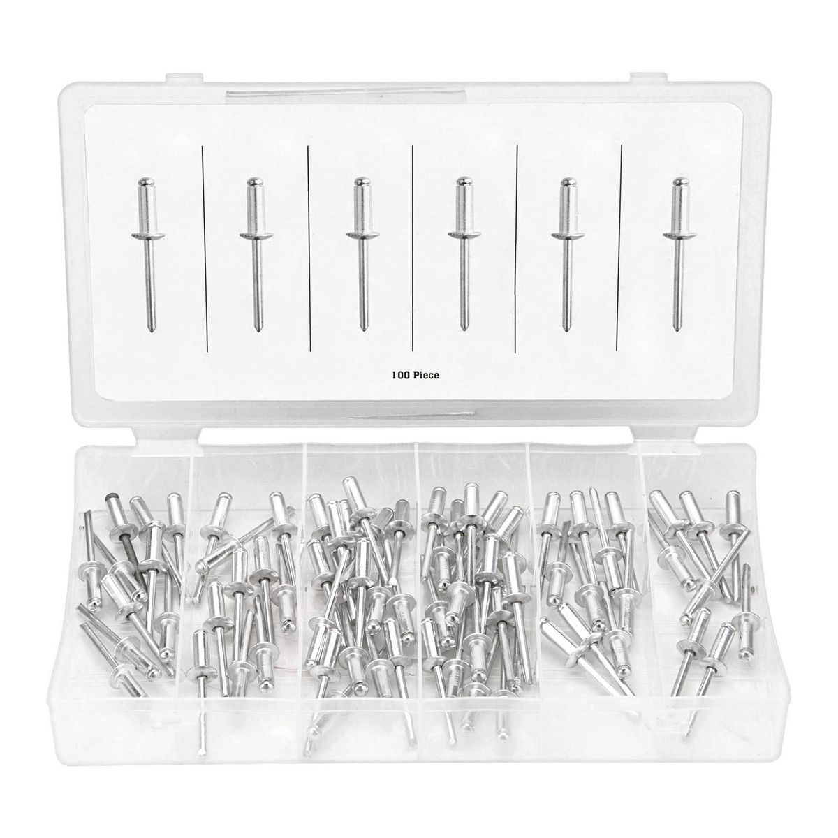 1/4 in. Aluminum Blind Rivet Set, 100 Piece Q681529