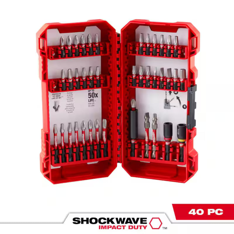 Alloy Steel Screw Driver Drill Bit Set 40-Piece Y978