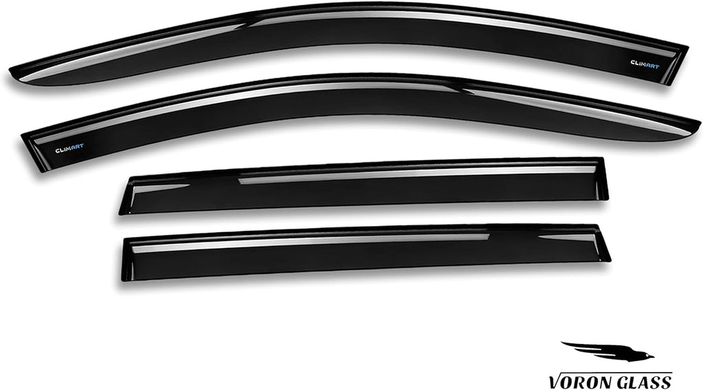 Black Tape-on Window Deflectors 4 Pieces A811192