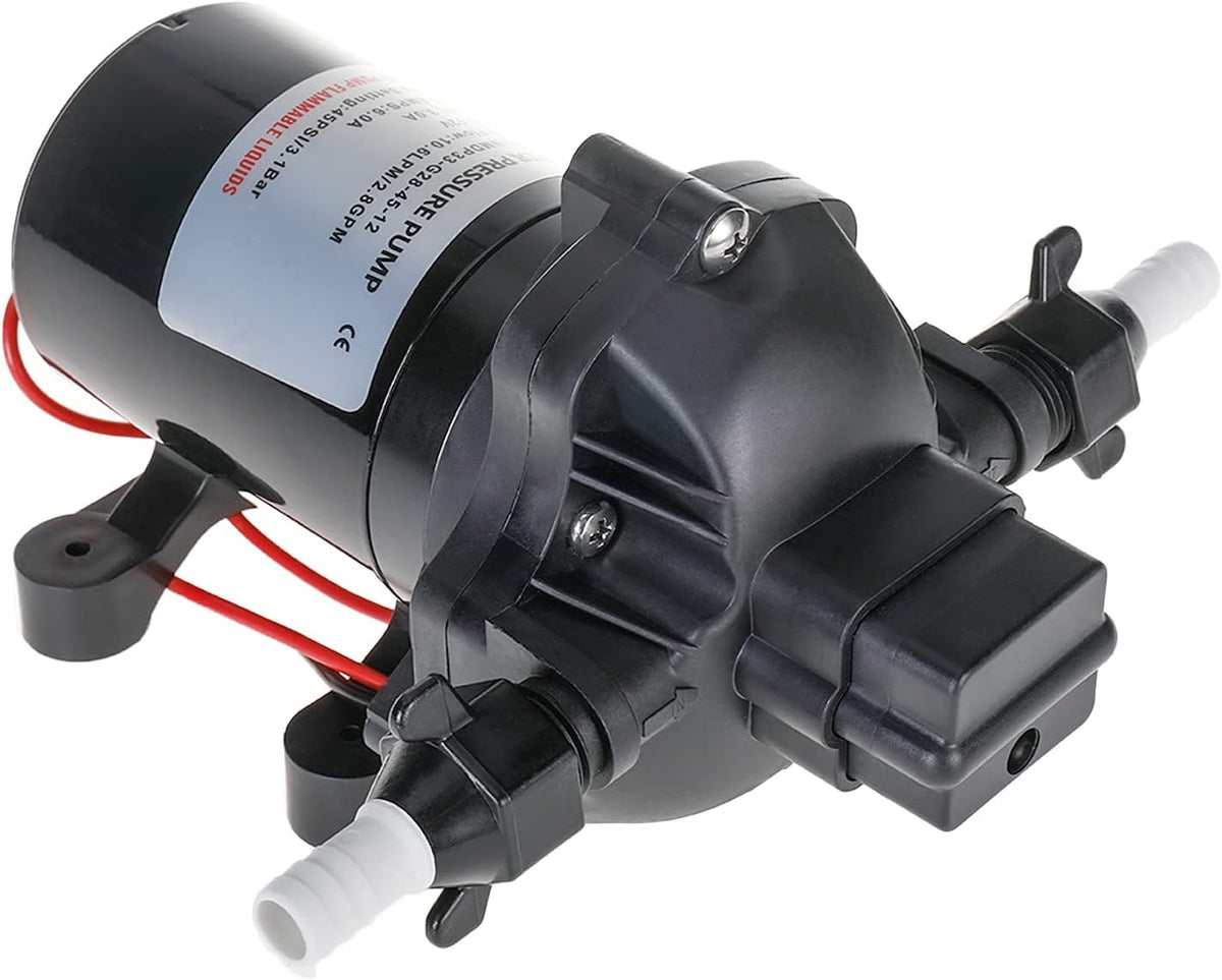 12V Water Pressure Diaphragm Pump 10.6 L/min 2.8 Gpm 45 Psi L958749