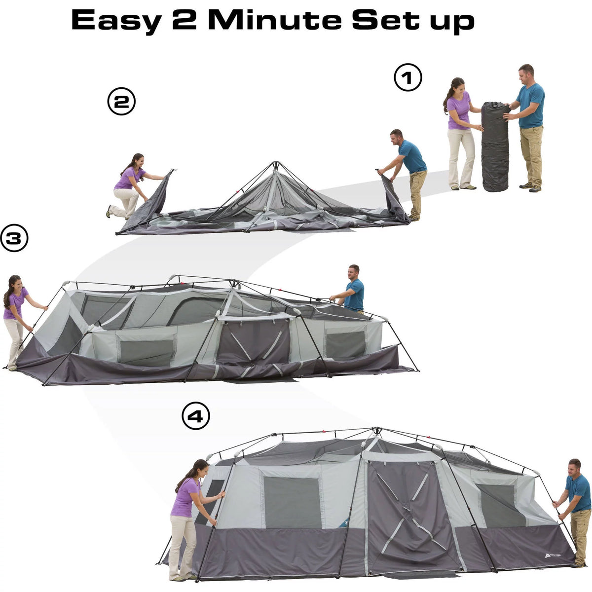 20' x 10' Instant Cabin Tent, Sleeps 12 T378