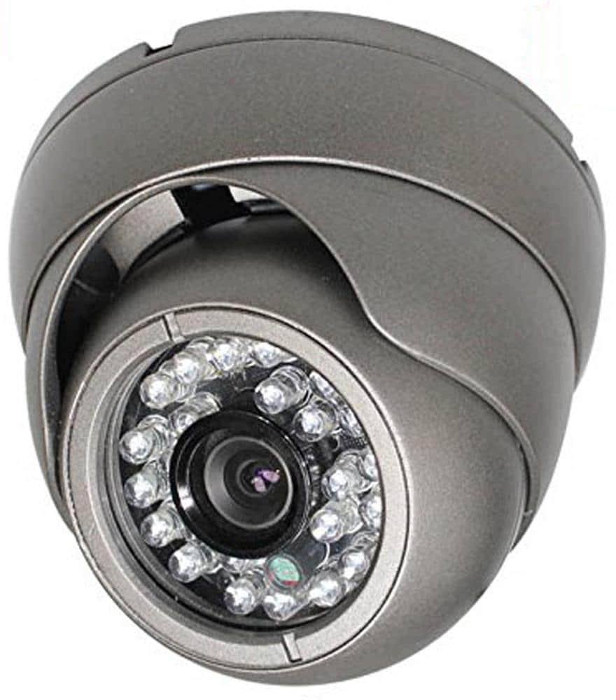 Outdoor 3 Axis IR Dome Camera 1000TVL 3.6mm Lens Gray Z633