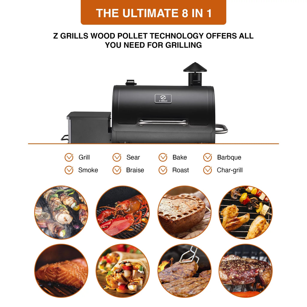 Wood Pellet Grill and Smoker Stainless Steel C317