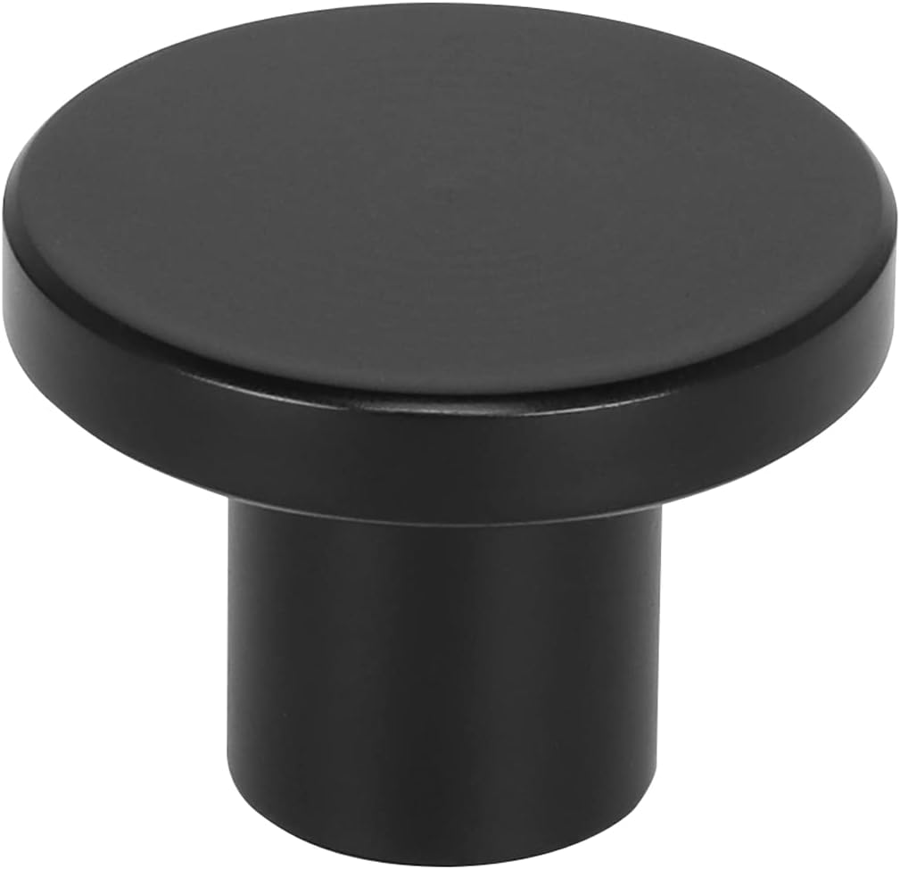 10 Pack Black Cabinet Knobs P6539