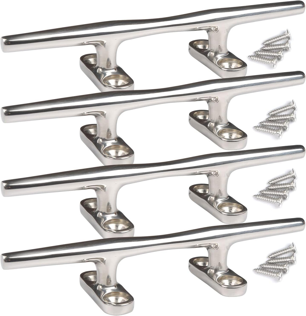 Stainless Steel Open Base Boat Dock Cleats 4PCS L306