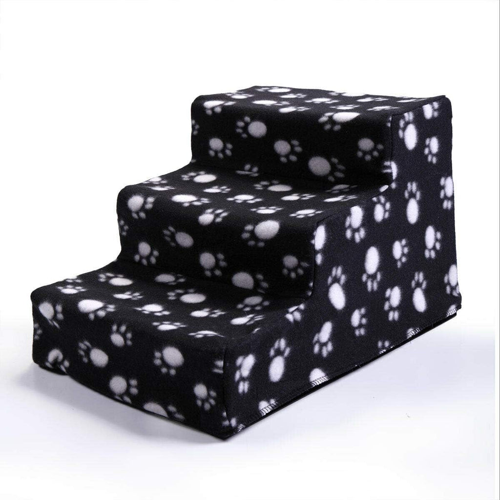 3-Step Non-Slip Pet Stairs with Soft Cover D351