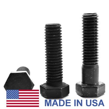 9/16 inch-18 x 4 inch Grade 8 Hex Cap Screw Alloy Steel Black Oxide Pk 25 V890785