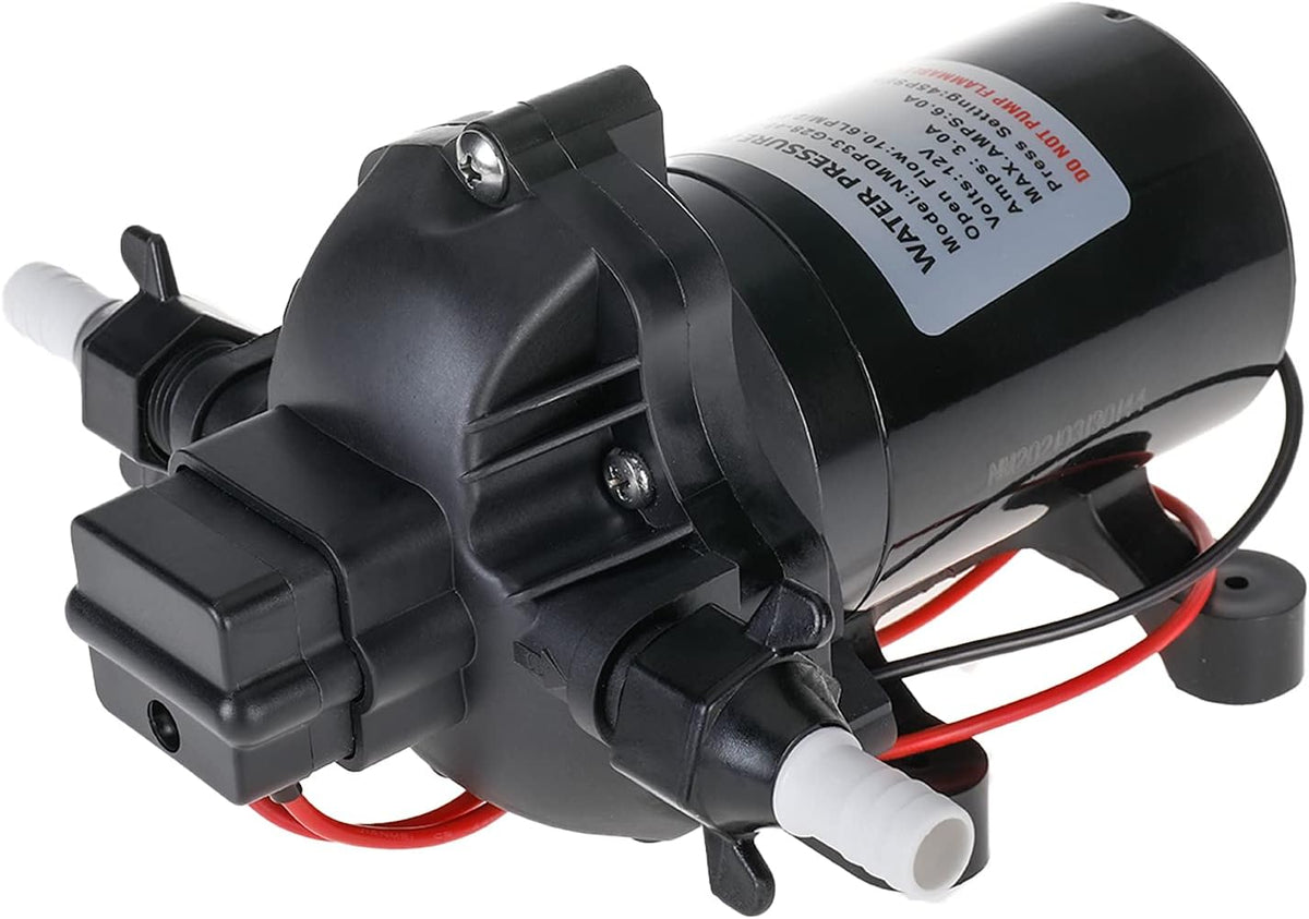 12V Water Pressure Diaphragm Pump 10.6 L/min 2.8 Gpm 45 Psi L958749
