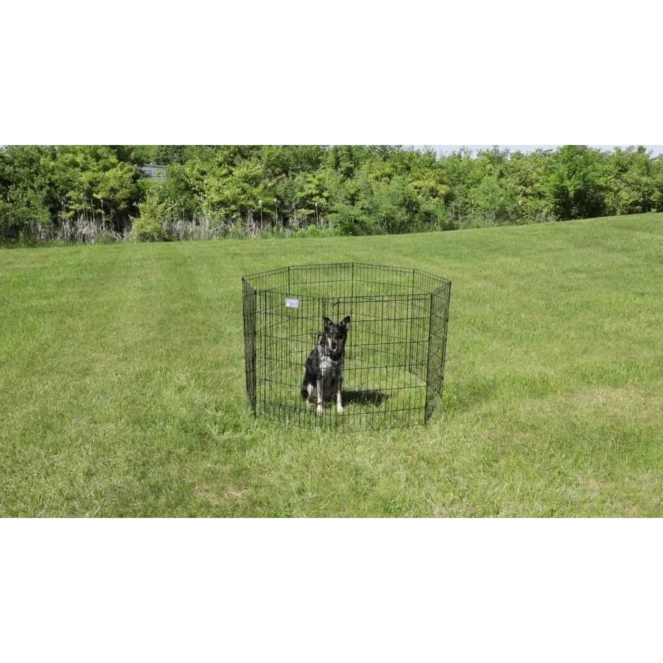 Black Exercise Pen with Door T368174