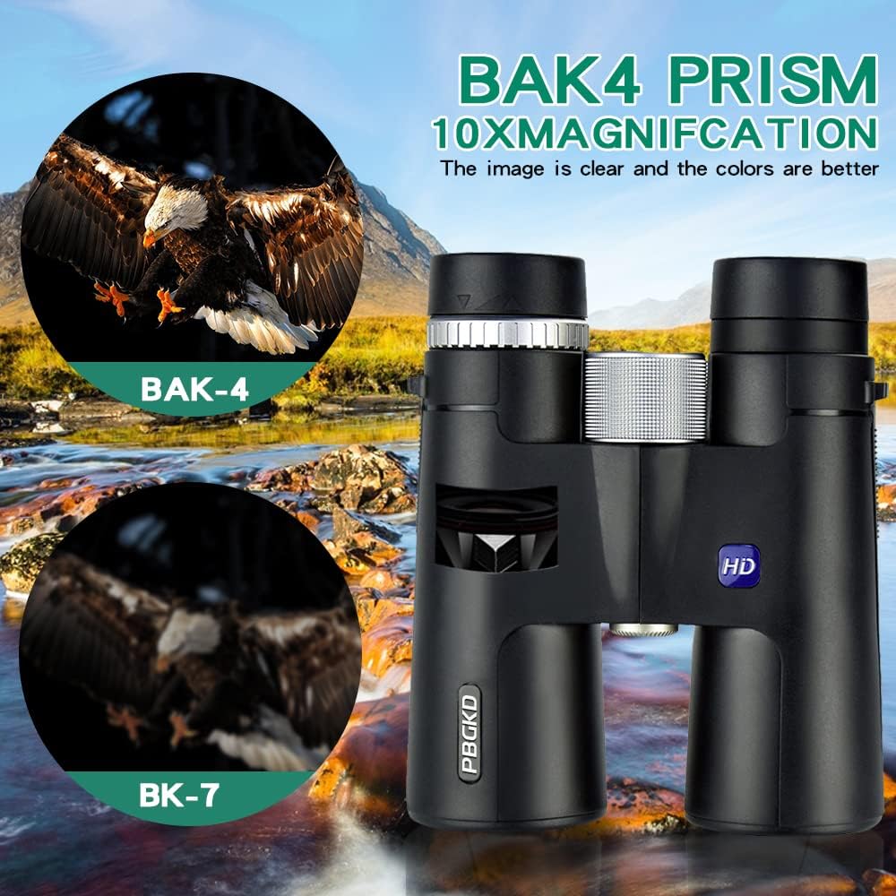 12x42 HD Roof Prism Binoculars Waterproof BAK4 FMC Lens L638
