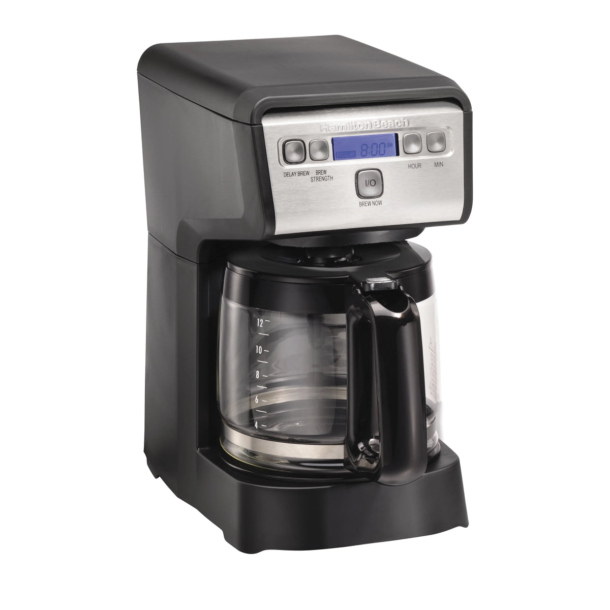 Compact Programmable Coffee Maker, 12 Cup, Black I3334