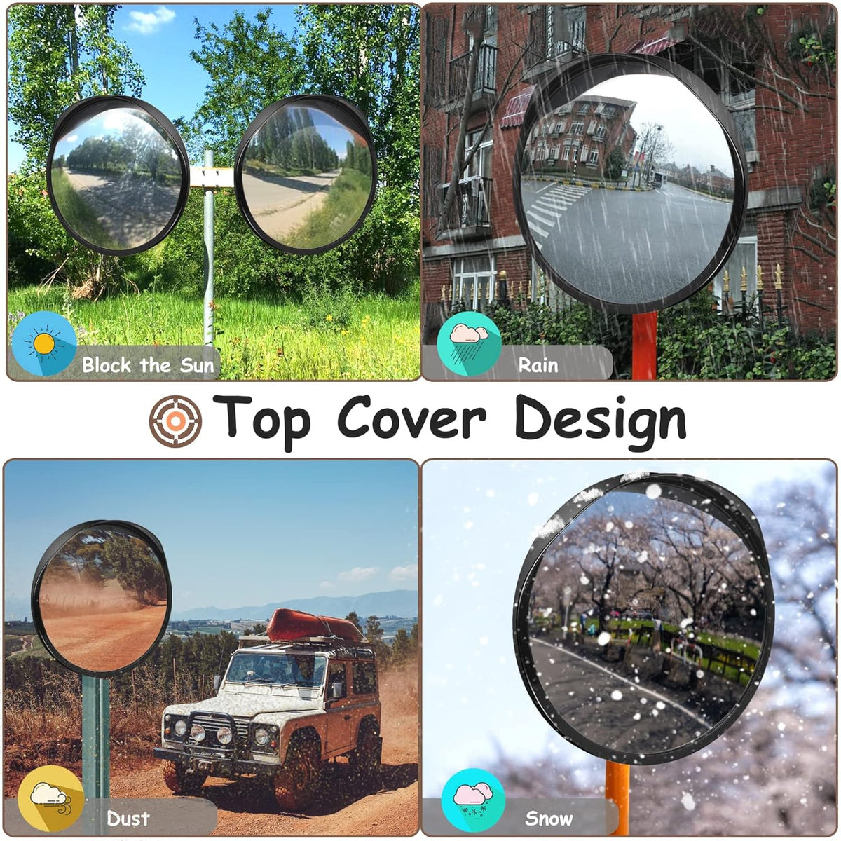 18 Security Mirror with Adjustable Fixing Bracket Y81150