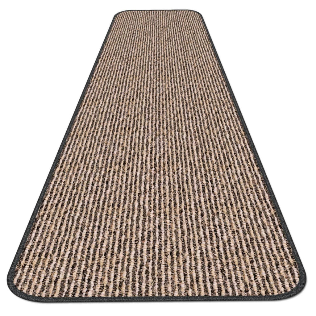 Skid-Resistant Carpet Runner Black Ripple 16 ft. x 27 in. B669550