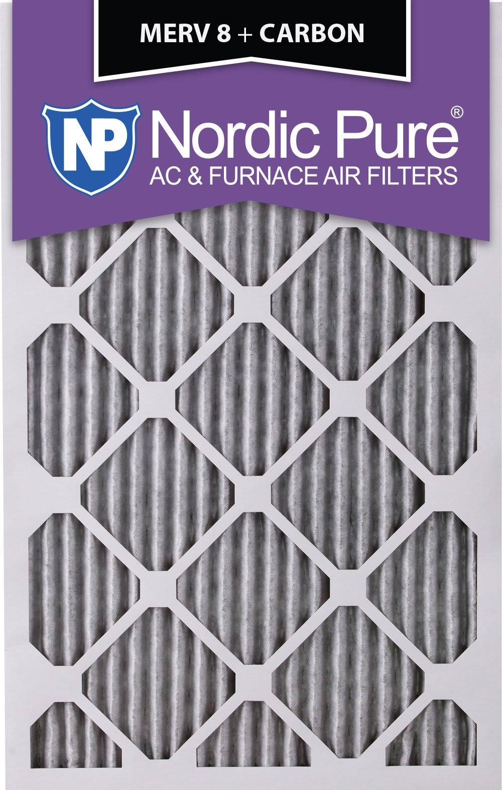 16x20x1 MERV 8 Pleated Carbon AC Furnace Air Filters 6 Pack L843521