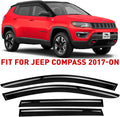 Black Tape-on Window Deflectors 4 Pieces A811192