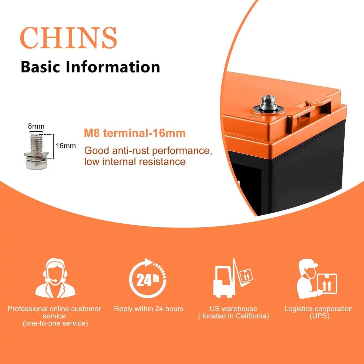 12V 100AH LiFePO4 Lithium Battery N39034