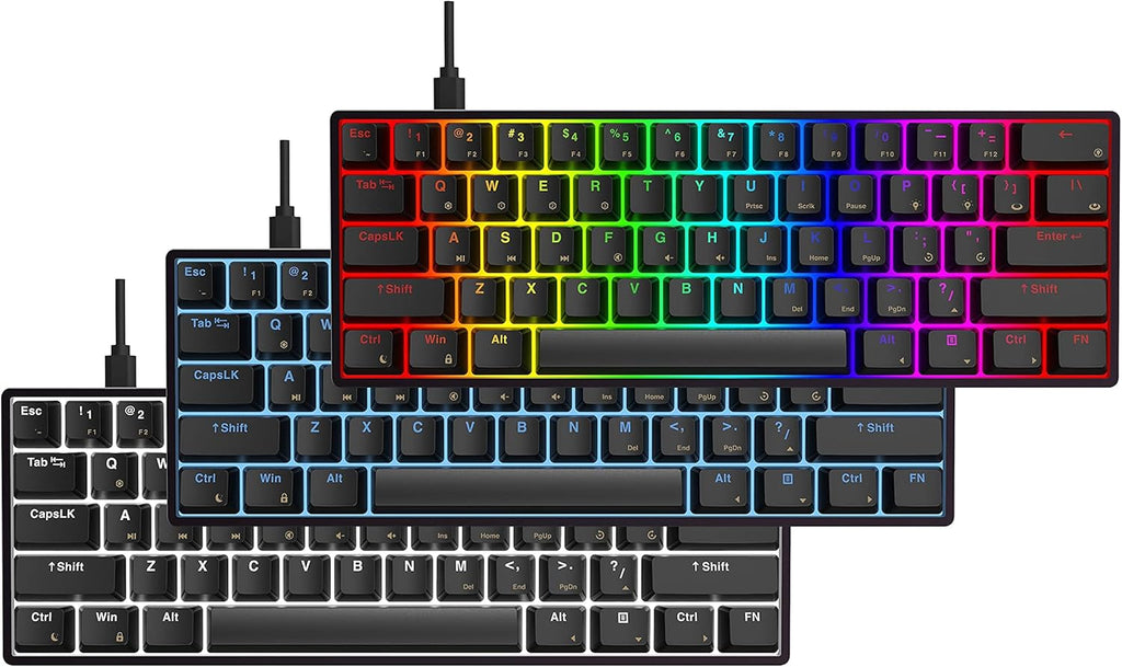 61 Keys Hot Swappable RGB Mechanical Gaming Keyboard Q816