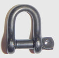 15/32x22 Diameter D Shackle with Captive Pin - Black W250362