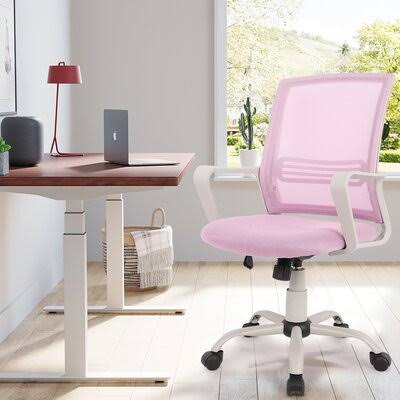 Pink Upholstery Computer Task Chair H317