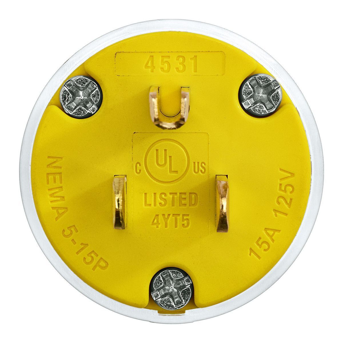 15 Amp 12-18 AWG Male Plug D6734