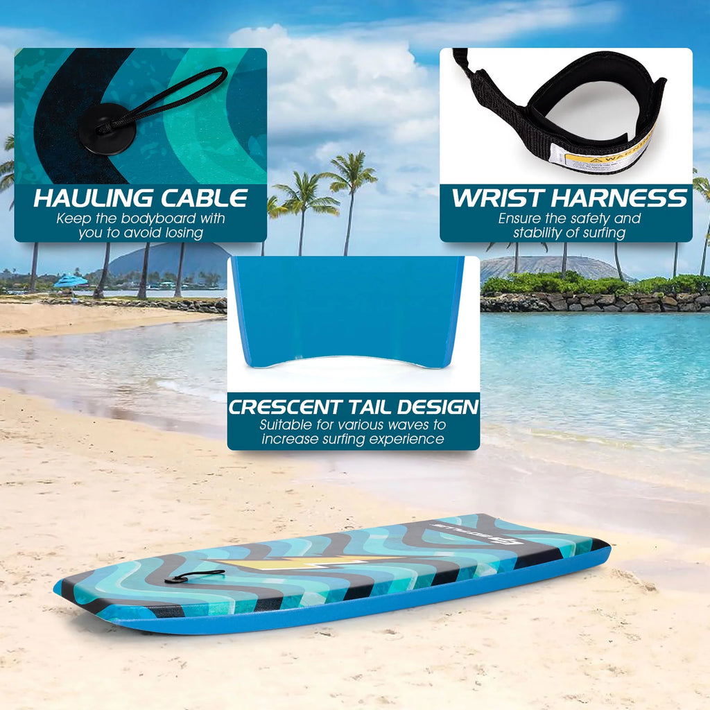 Surfboard Bodyboard with Wrist Leash O826
