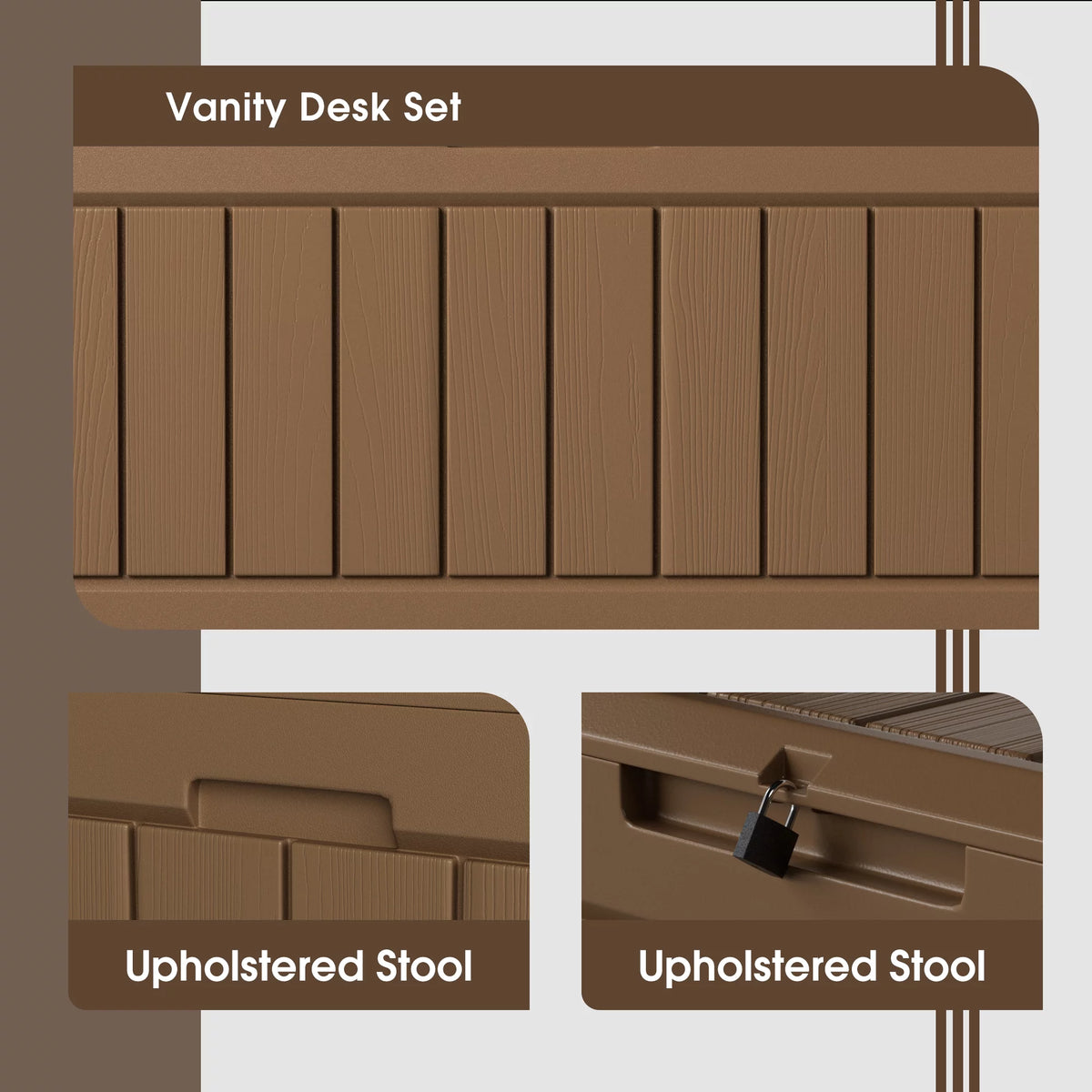 82 Gallon Resin Lockable Deck Box S44336