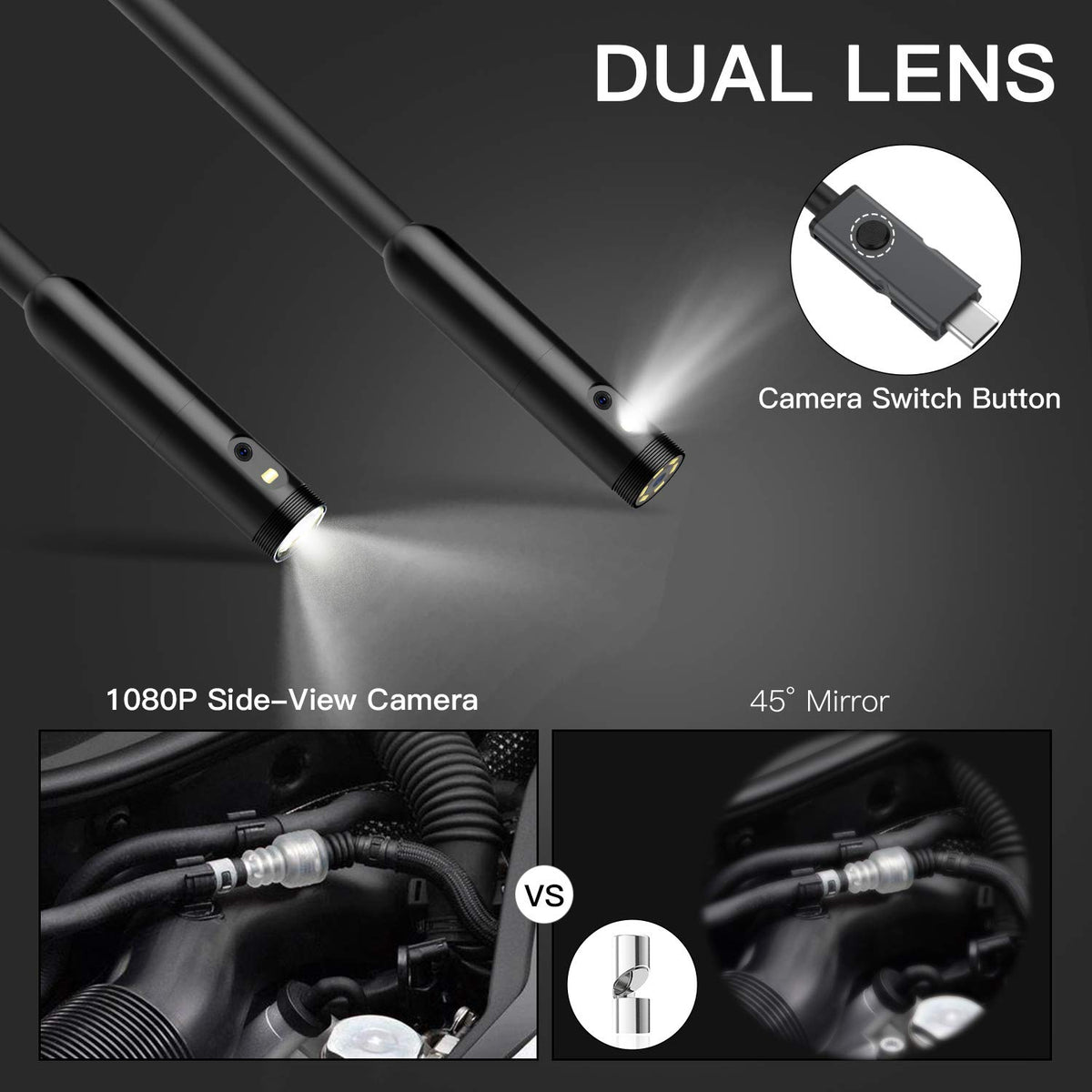 Dual Camera Borescope Inspection Camera K21158