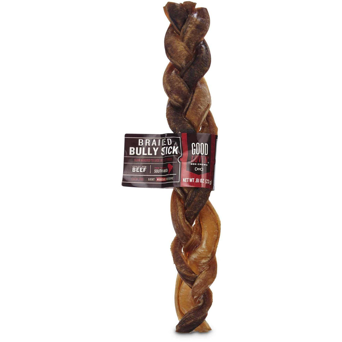 Braided Bully Stick Dog Chew W38563