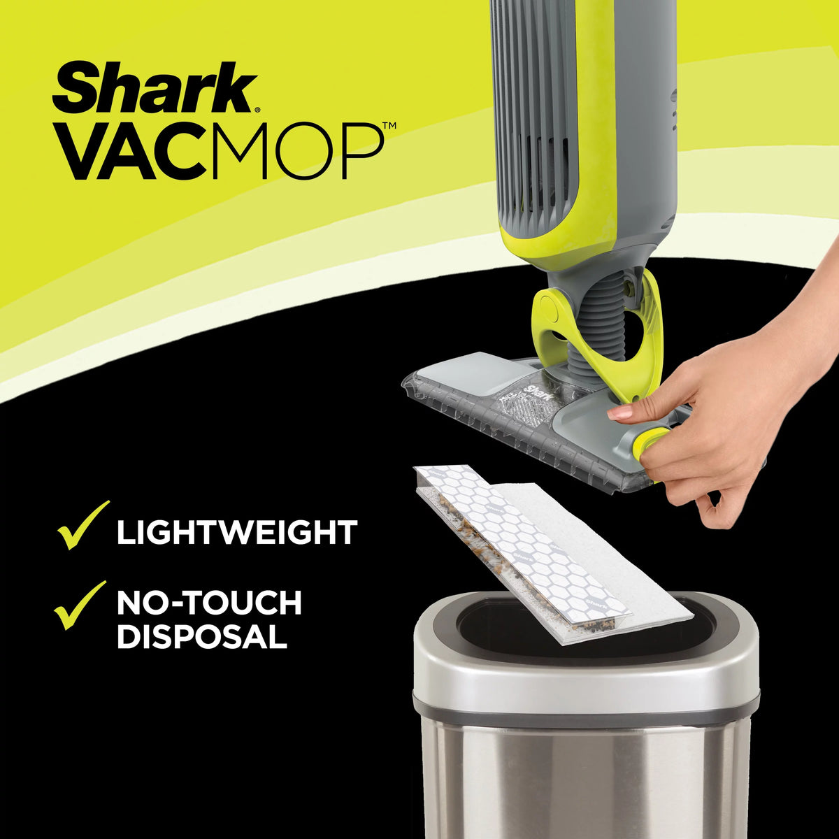 Cordless Hard Floor Vacuum Mop with Disposable Pad M569