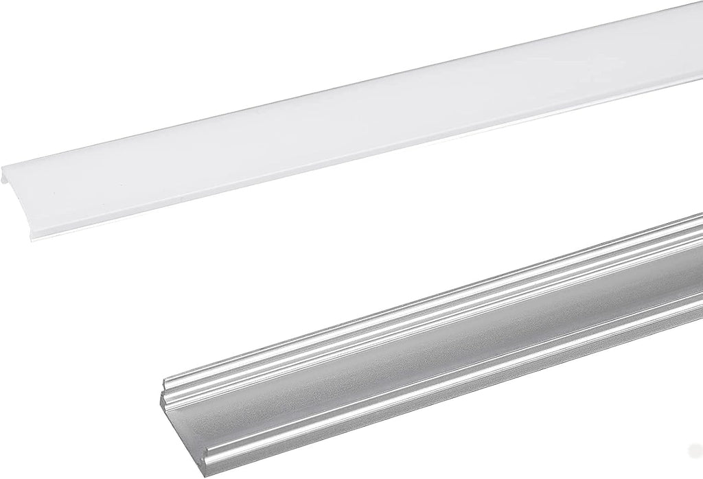10-Pack 6.6 ft Aluminum U-Shaped LED Channel System with Diffused Cover I5074