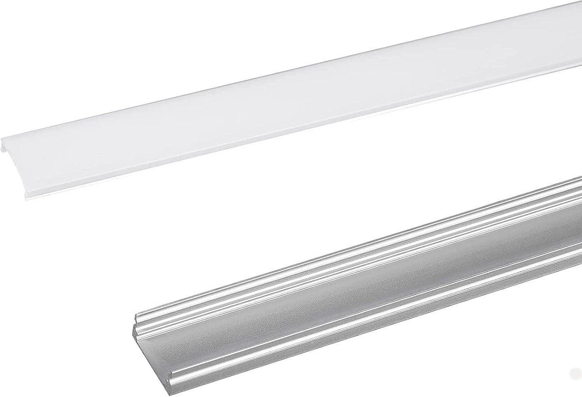 10-Pack 6.6 ft Aluminum U-Shaped LED Channel System with Diffused Cover I5074