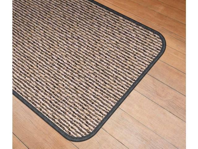 Skid-Resistant Carpet Runner Black Ripple 16 ft. x 27 in. B669550